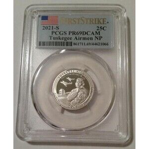 2021 S Clad Tuskegee Airmen NP Quarter Proof PR69 DCAM PCGS FS